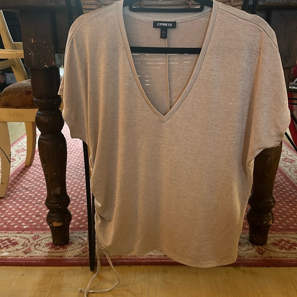 Express beige  flowy shirt